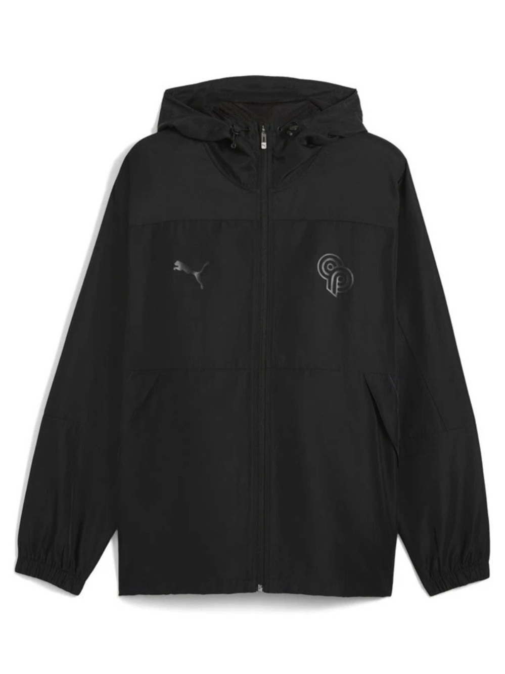 PUMA Christian Pulisic Stealth Mono Full Zip Hoodie Mens Black Casual XXL New